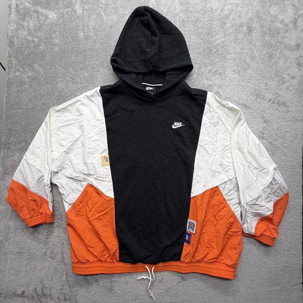 Nike Hoodie Mens XL Multicolor Pullover Hooded Lined Oversized Swoosh CJ2029-010